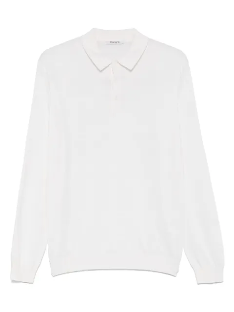 Kangra playera tipo polo de tejido fino