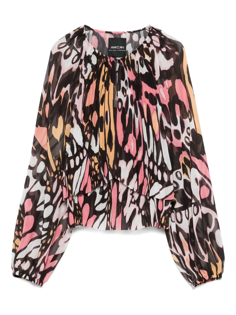 MARCCAIN printed blouse | Brown | Image 1