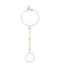 Sydney Evan 14K yellow gold Shells Princess diamond nad pearl bracelet