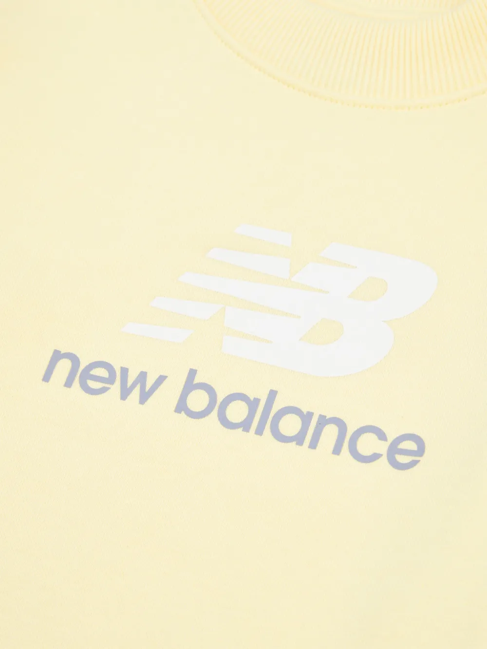 New Balance Kids Sweater met logoprint Geel