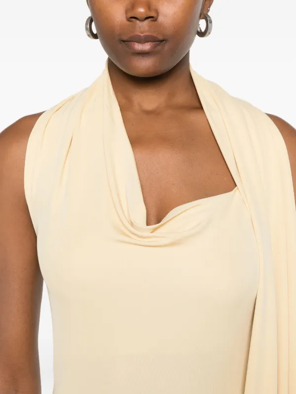 aya muse gold dress AYA MUSE | Women's | Aura Dress | PEACH CREAM Dress DAY