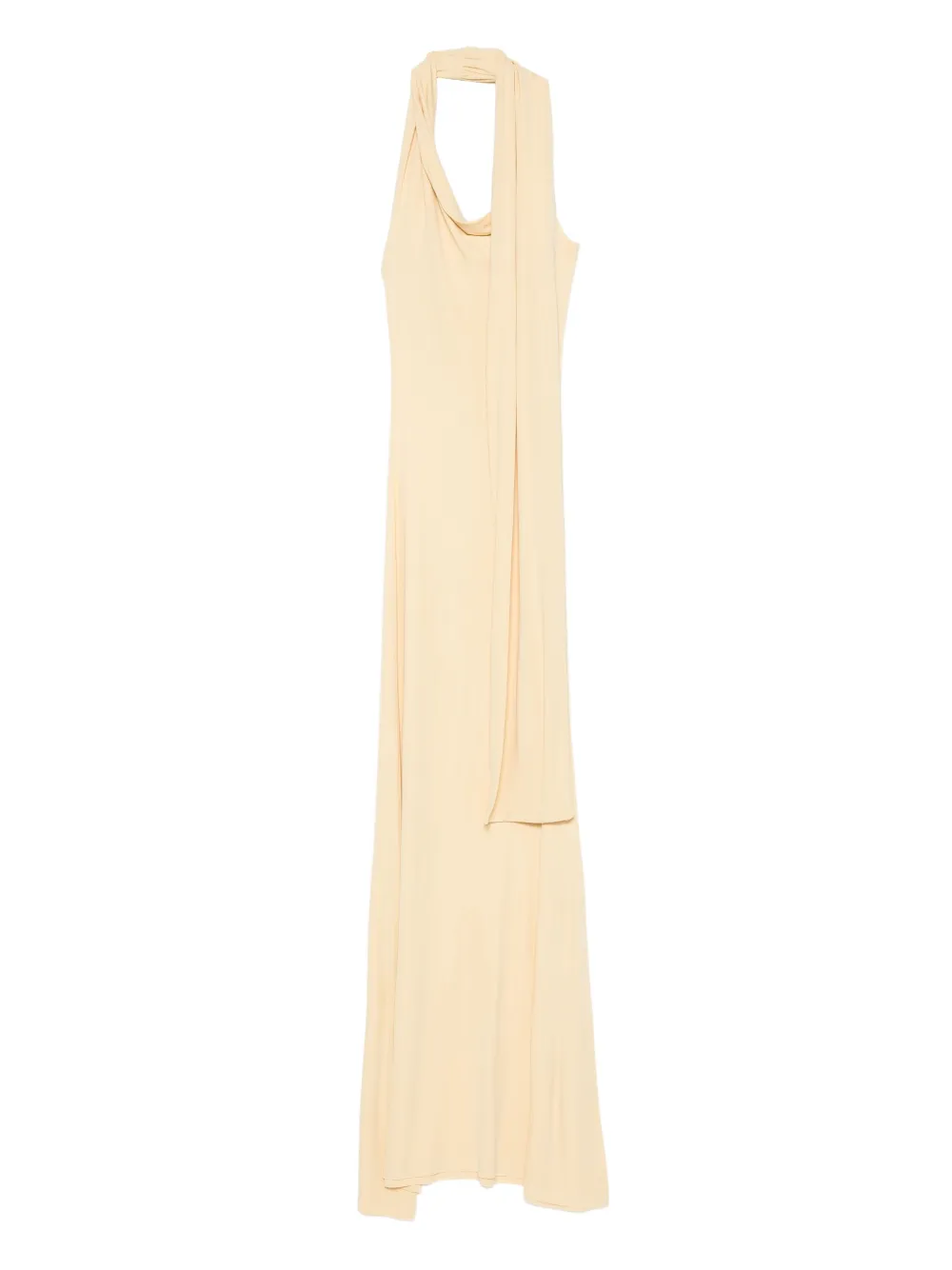 Aya Muse Wisp halterneck draped maxi dress | Yellow | Image 1