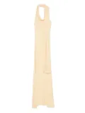 Aya Muse Wisp halterneck draped maxi dress - Yellow