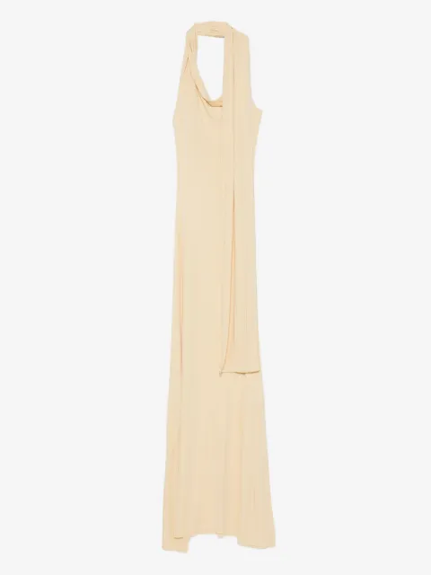Aya Muse Wisp halterneck draped maxi dress