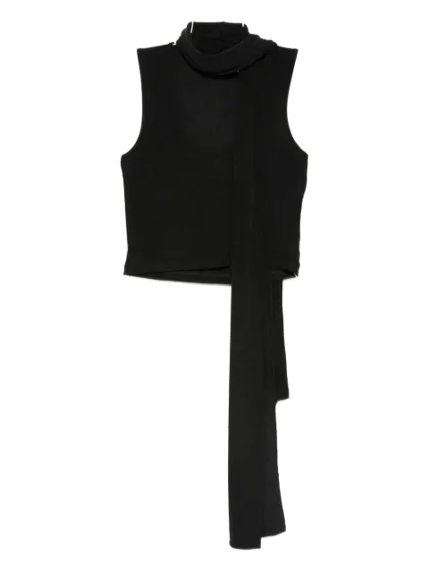 Aya Muse scarf-detail scoop-neck blouse