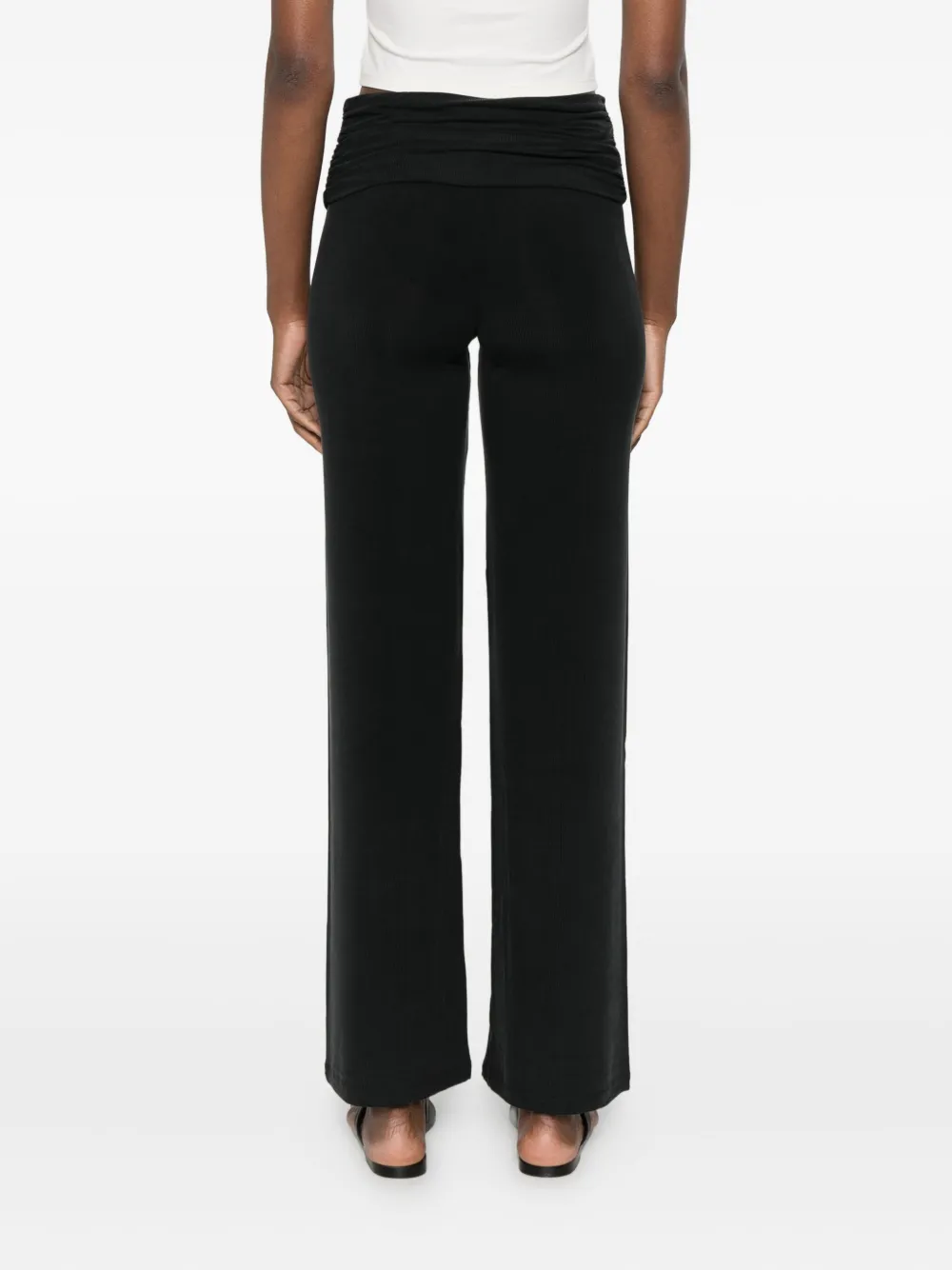 Aya Muse Broek met ruches Blauw