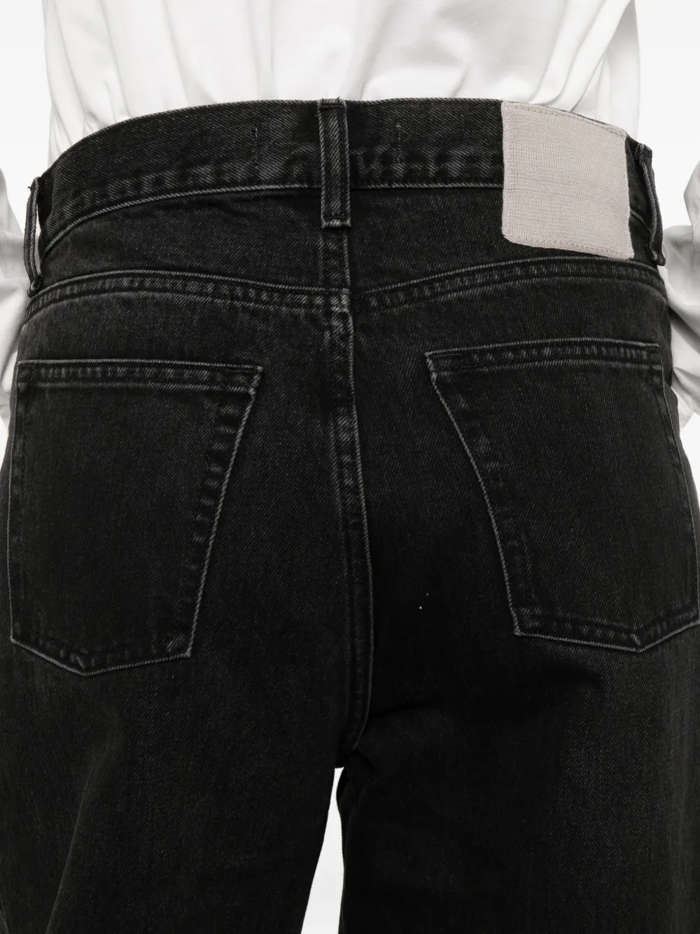 Aya Muse Jeans met wijde pijpen Zwart