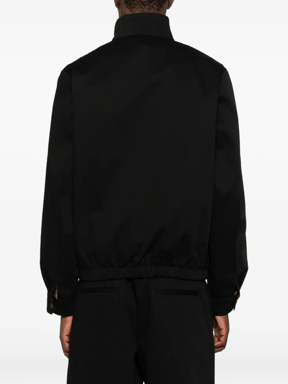 Our Legacy Mens Tasteful Black Casino High-neck Cotton-twill Jacket In Black