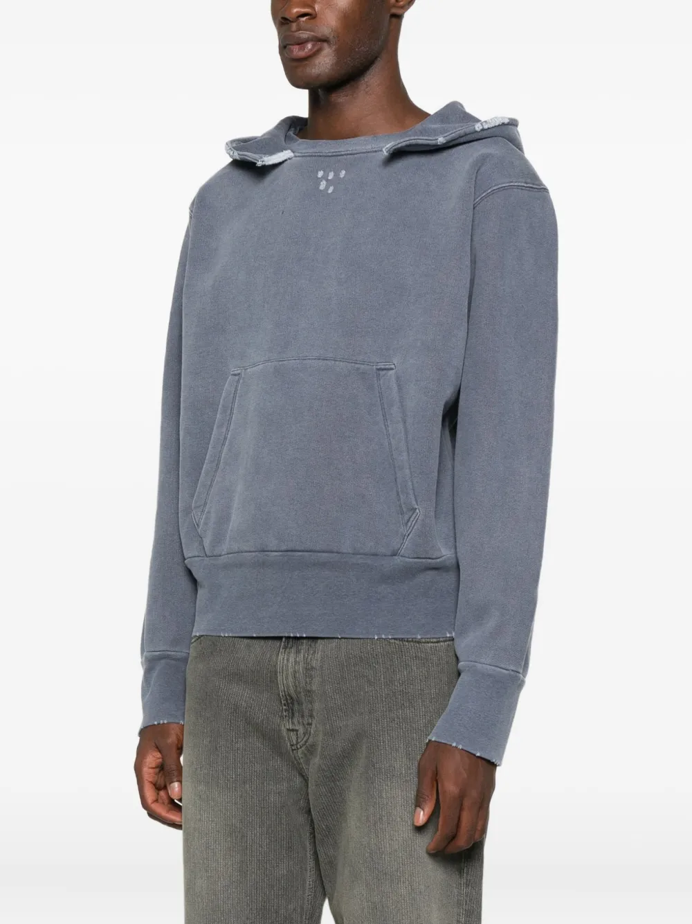 Our Legacy Drop-shoulder Hoodie In Blue