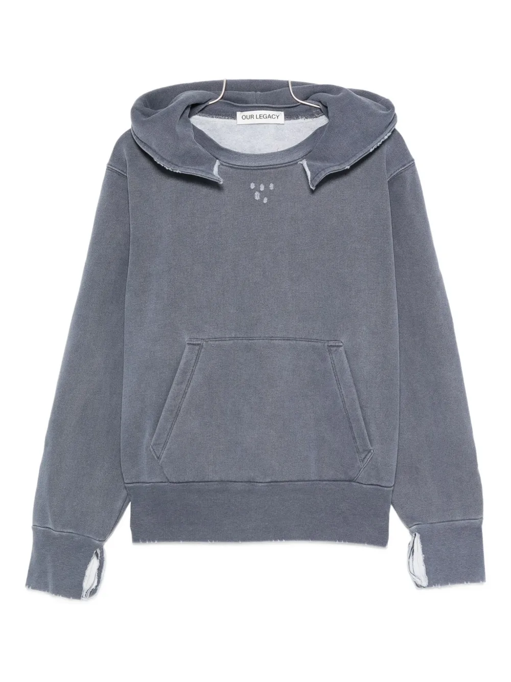 Our Legacy Drop-shoulder Hoodie In Blue