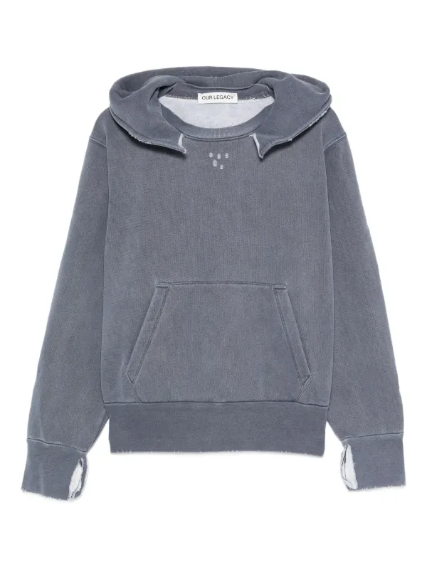Our legacy ダメージ パーカー OUR LEGACY ダメージ パーカー | ブルー | FARFETCH JP
