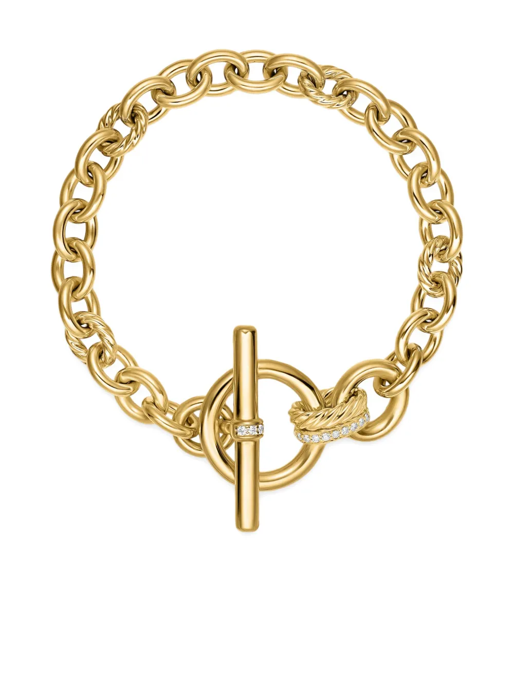 David Yurman pulsera DY Mercer® Toggle Chain en oro amarillo de 18kt con diamantes | Image 2