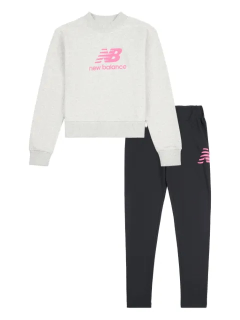 New Balance Kids logo-print trousers set
