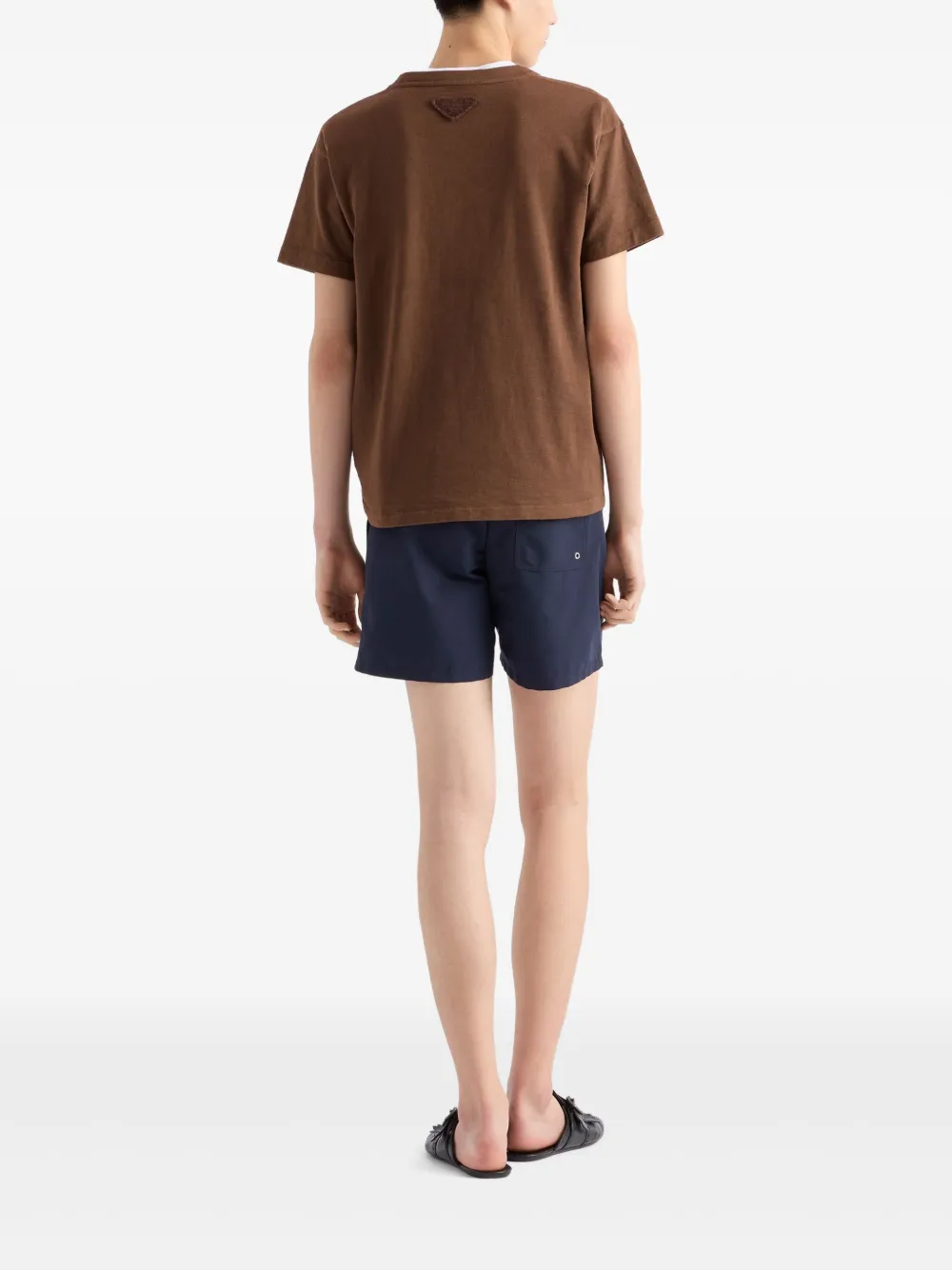 Prada Katoenen T-shirt Bruin