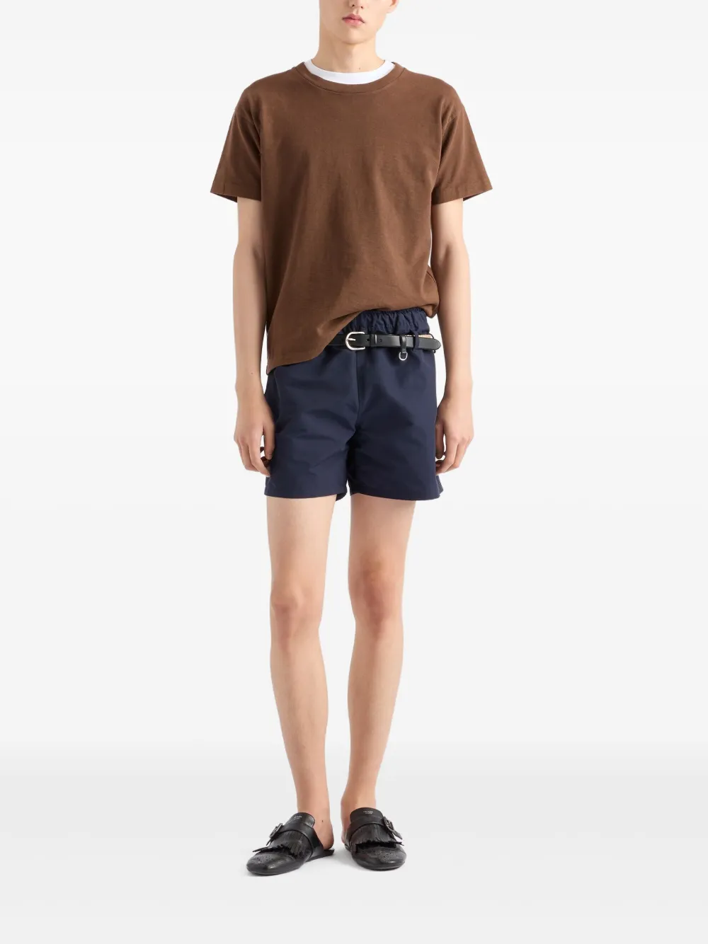 Prada Katoenen T-shirt - Bruin
