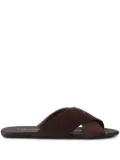 Prada cross-strap sandals - Brown
