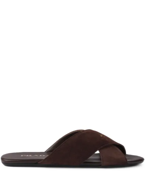 Prada cross-strap sandals