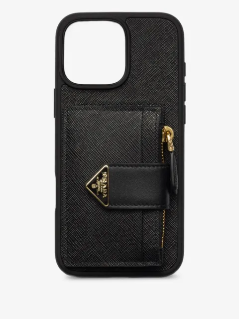 Prada Saffiano leather iPhone 16 Pro Max case