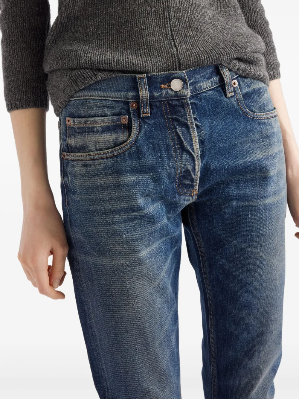Prada Katoenen jeans Blauw