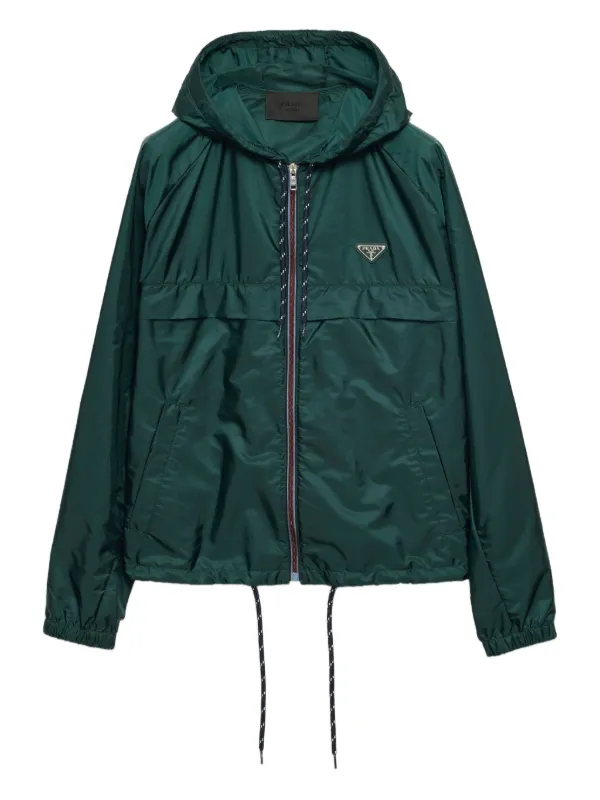 PRADA ダークグリーン ジャケット Prada Re-Nylon Jacket | Green | FARFETCH