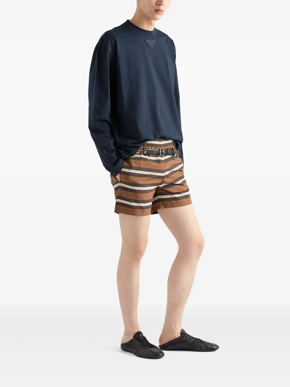 Prada Katoenen T-shirt - Blauw