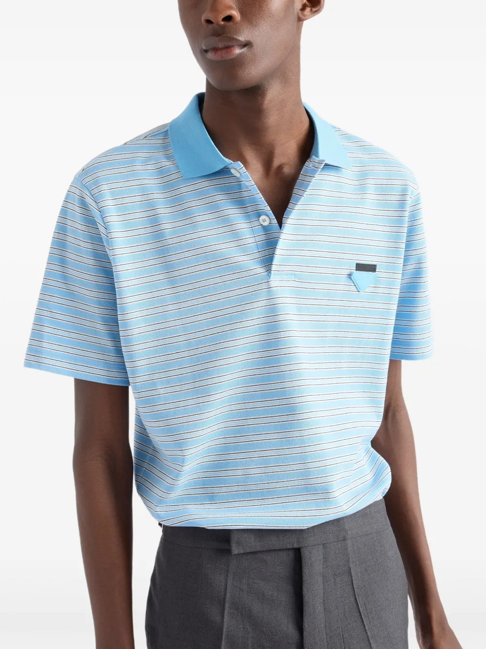 Prada Katoenen poloshirt Blauw