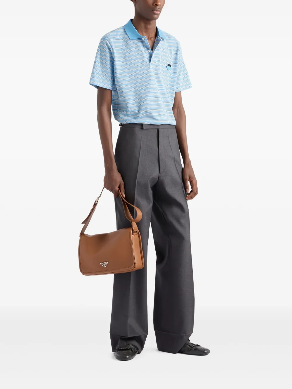 Prada Katoenen poloshirt Blauw