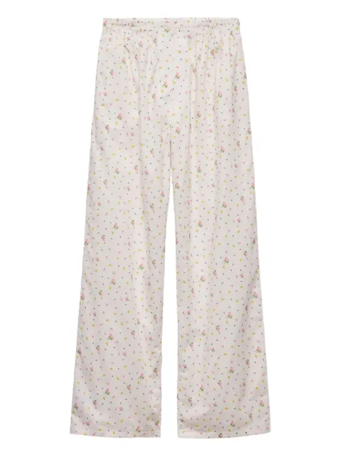 Prada floral-print cotton pants