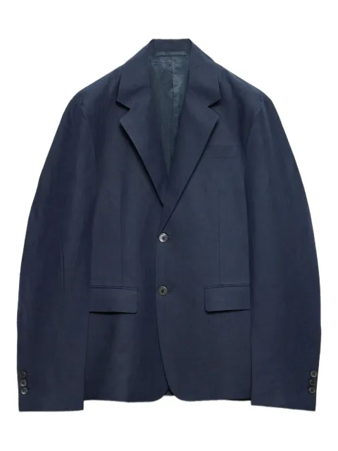 Prada single-breasted linen blazer