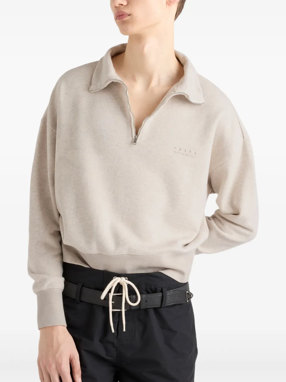 Prada Katoenen poloshirt Beige