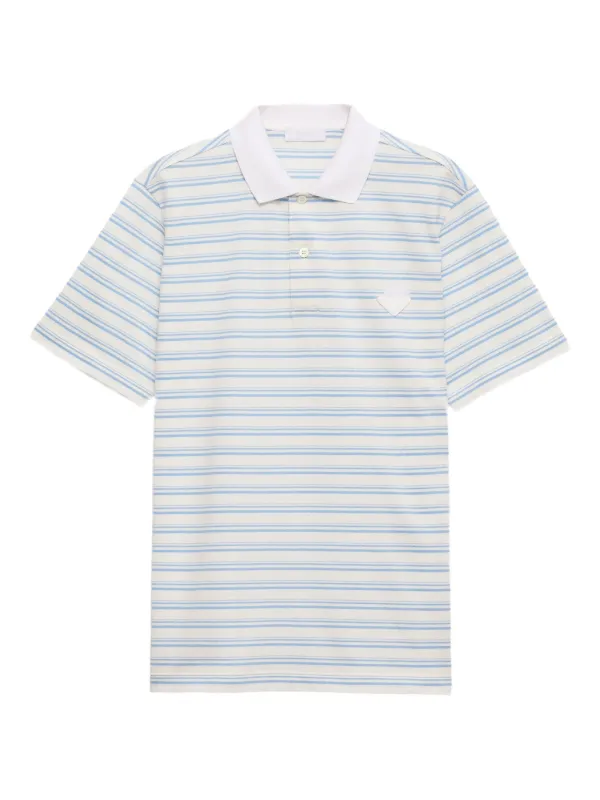 Prada Cotton Polo Shirt | White | FARFETCH RO