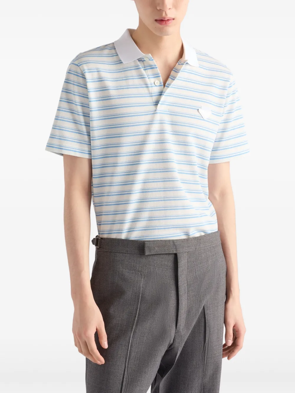 Prada Katoenen poloshirt Wit