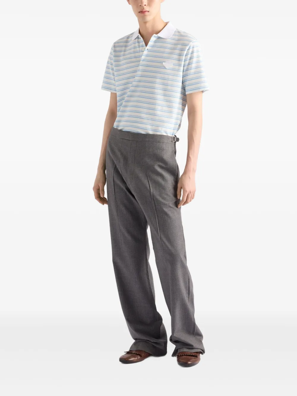 Prada Katoenen poloshirt - Wit