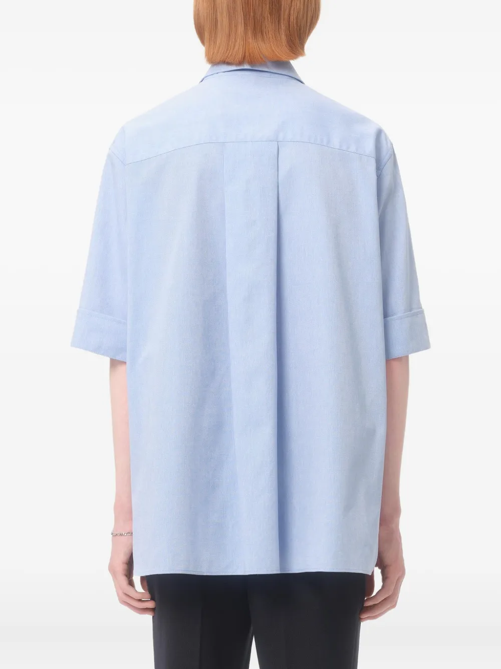 Valentino Garavani Oxford katoenen poloshirt Blauw