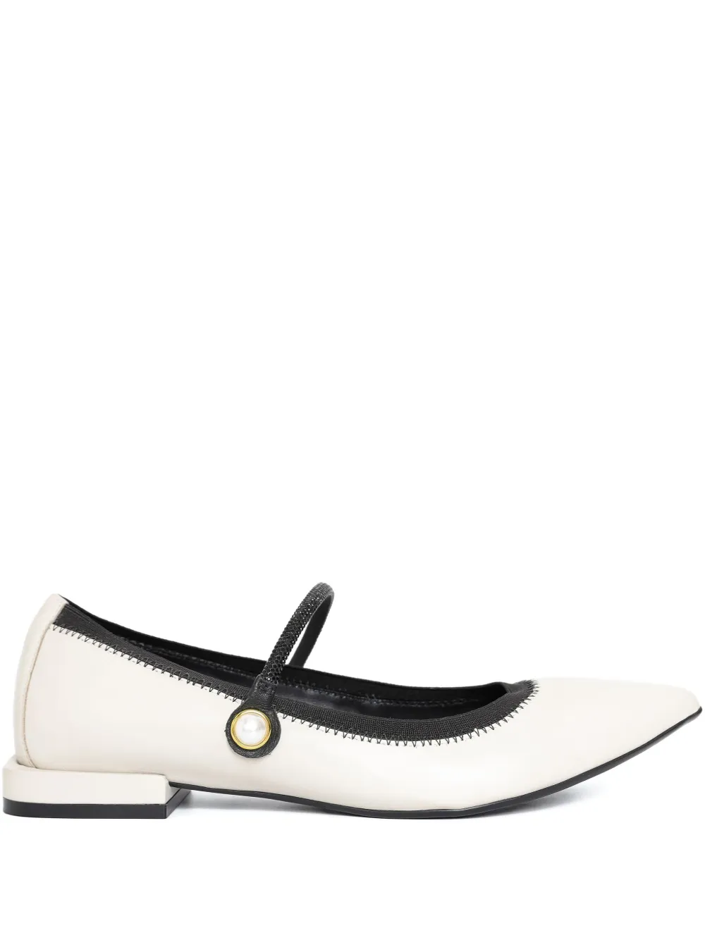 Studio Chofakian leather ballerina shoes | White | Image 1