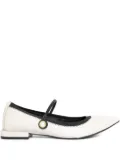 Studio Chofakian leather ballerina shoes - White