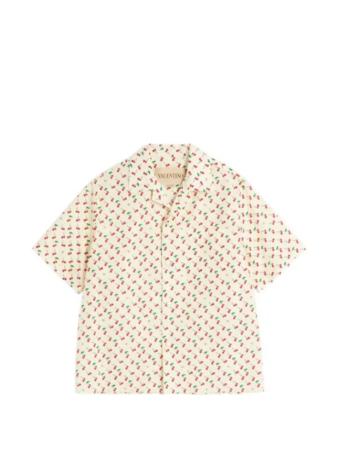 Valentino Garavani Cherryfic-print bowling shirt