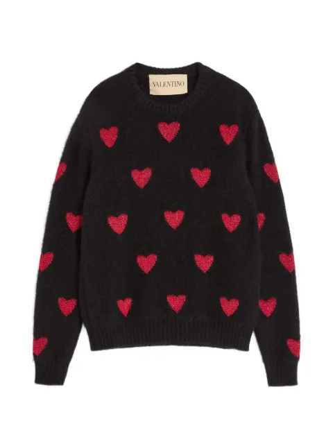 Valentino Garavani heart-patterned sweater