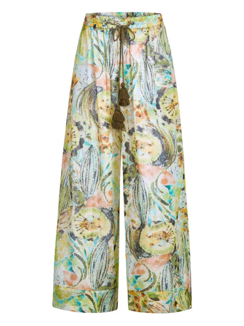 Marie Oliver Ariel drawstring wide-leg trousers