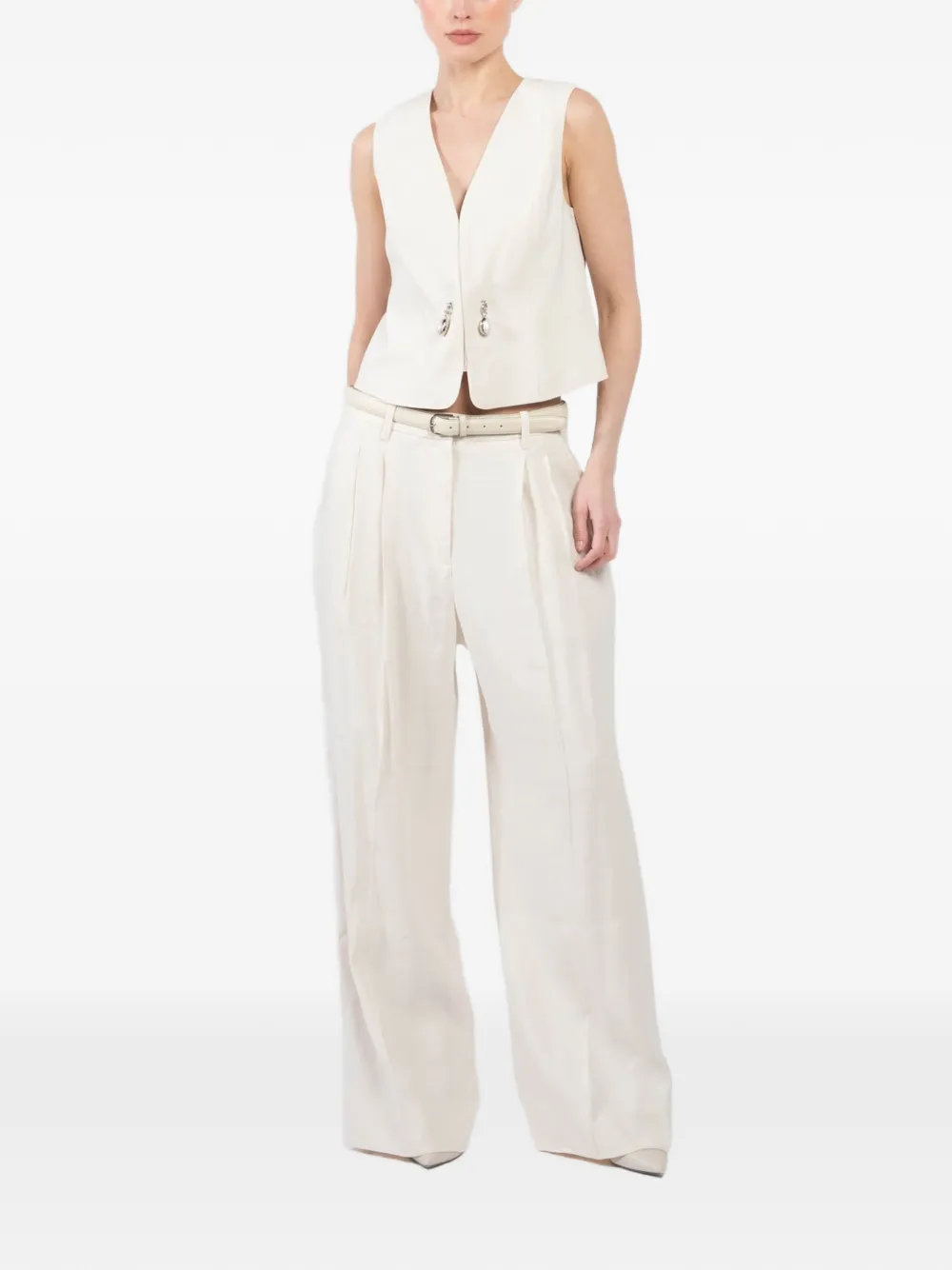 A.L.C. pleated trousers - Beige
