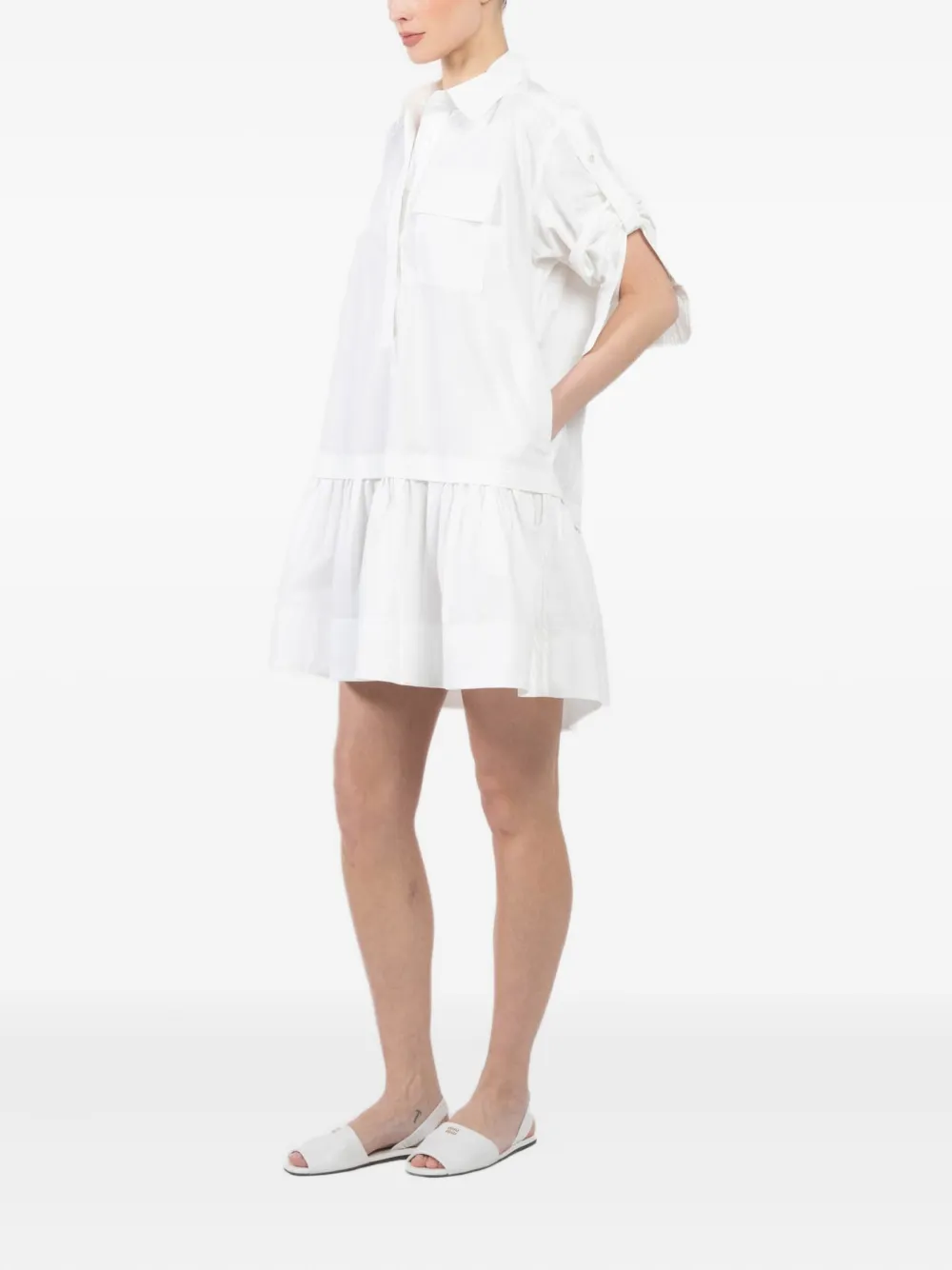 A.L.C. Mini-jurk van popeline Wit