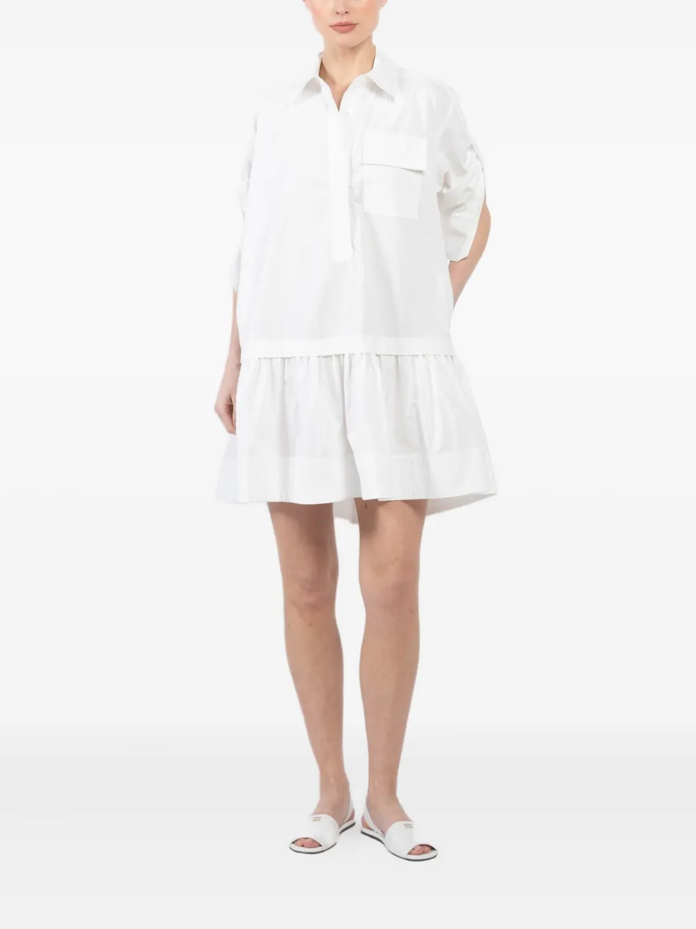 A.L.C. Mini-jurk van popeline Wit