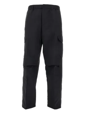 Stone Island コンパスパッチ カーゴパンツ | ブラック | FARFETCH JP