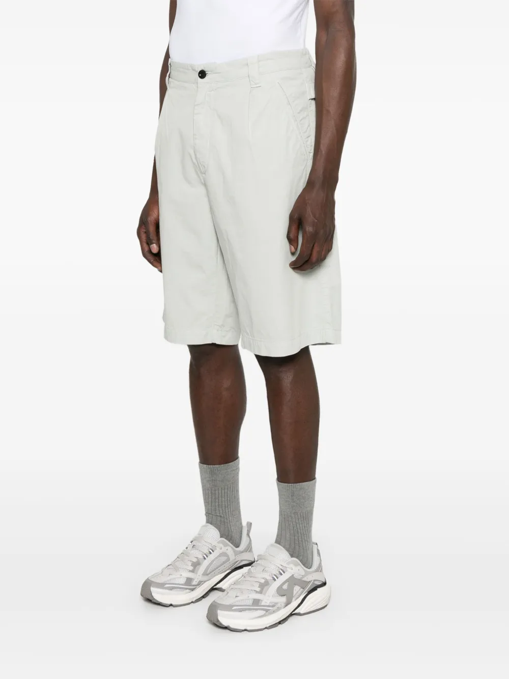 C.P. Company cotton bermuda shorts Grijs