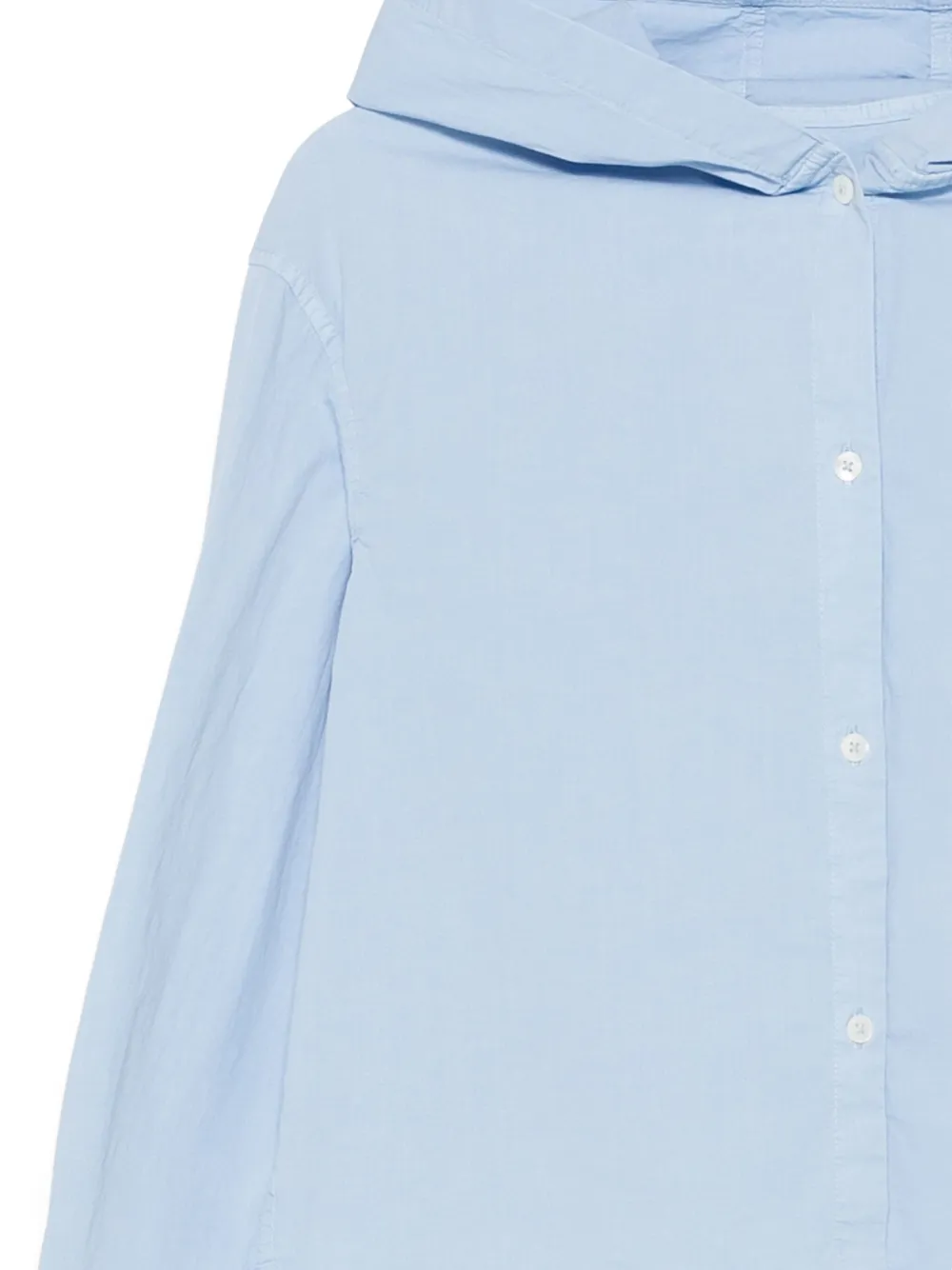 Circolo 1901 Hooded Shirt In Blue