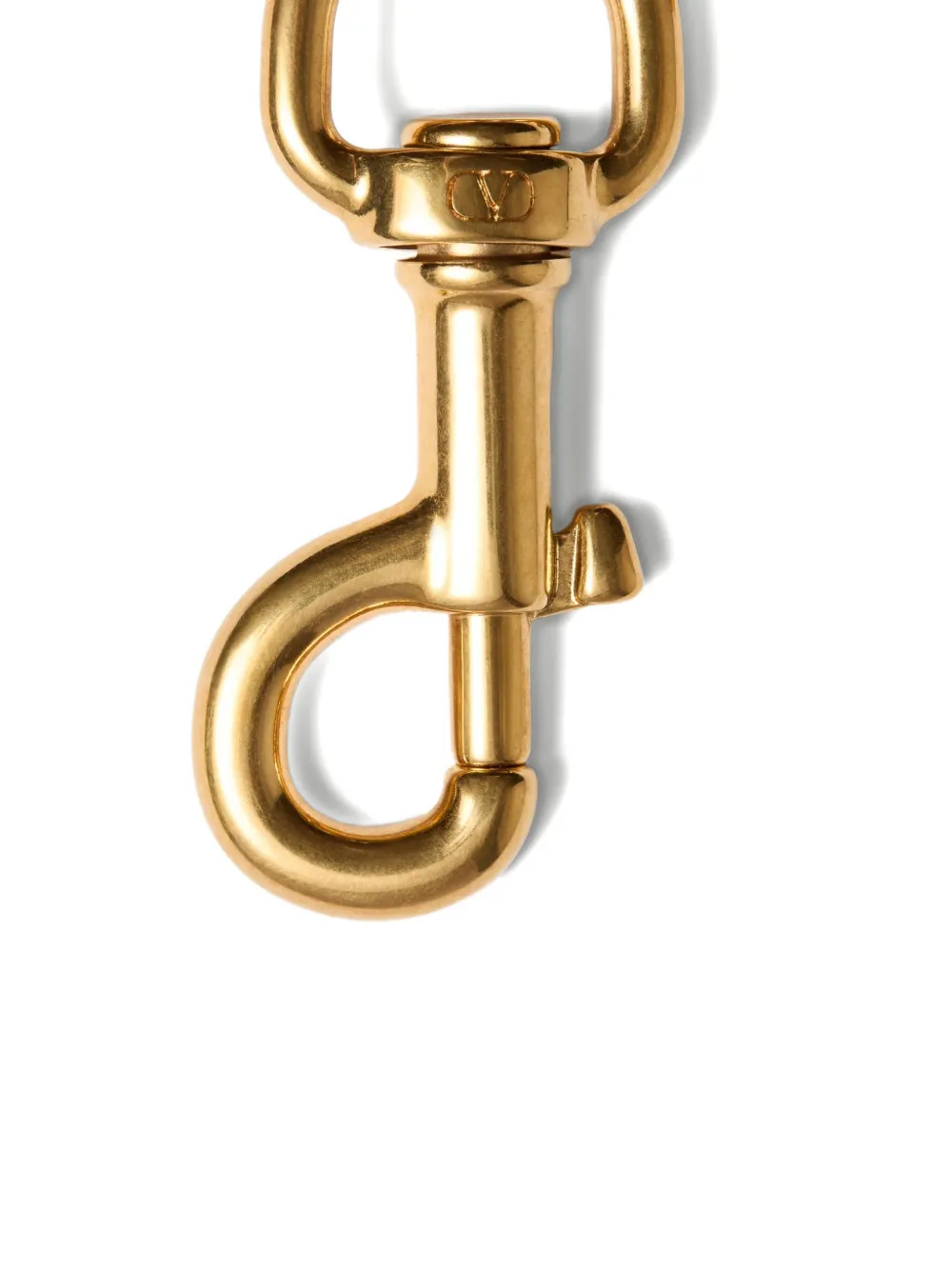 Valentino Vlogo Signature Metal Bag Charm With Key Ring