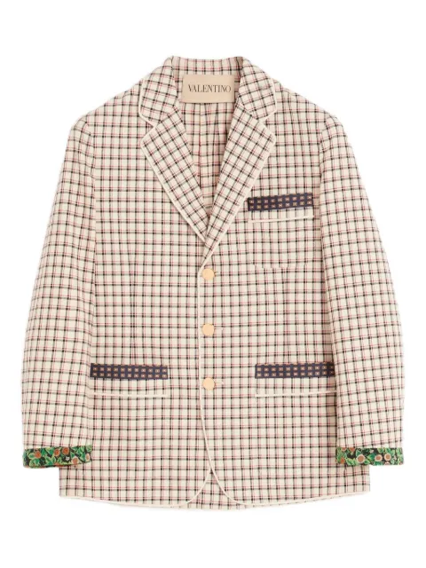 Valentino Garavani checked single-breasted blazer