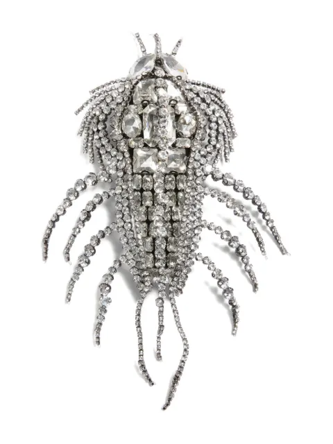Valentino Garavani rhinestone lobster brooch