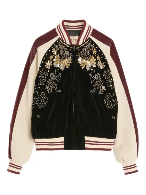 Veste en velours à broderies - Valentino Garavani - Modalova