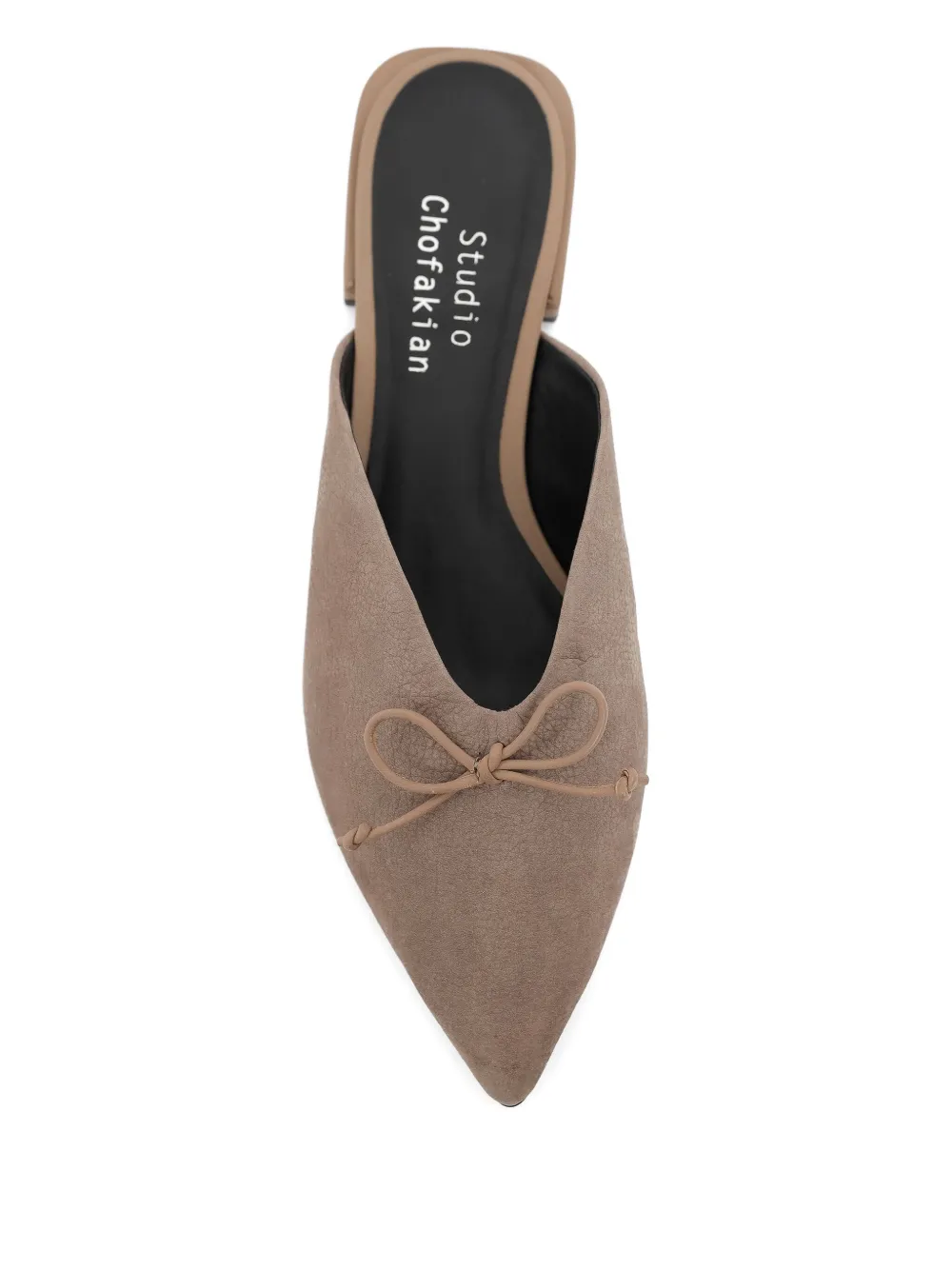 Studio Chofakian Suède muiltjes Beige